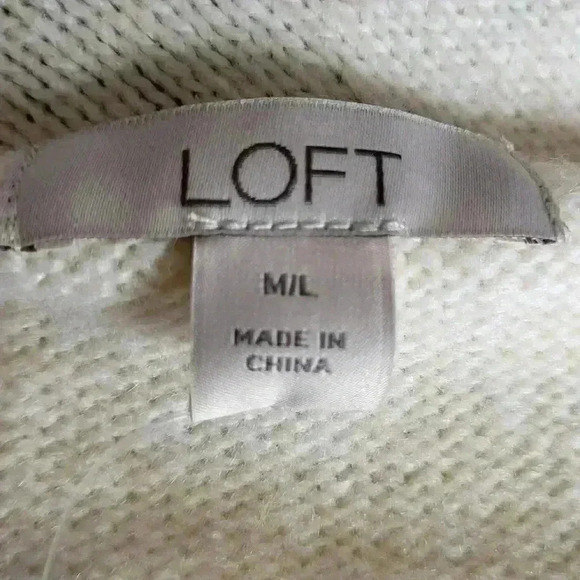 Loft Striped Modern Poncho NWT New Womens Size M L - Picture 12 of 15